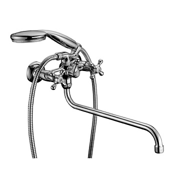 Standard Смеситель для ванны, круг.пов.излив 350мм, р/ДВ, хром, LM, LM2151C