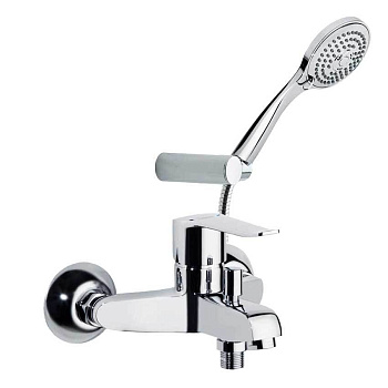 Смеситель для ванны наружнего монтажа однорычажный с душевым комплектом YPSILON PLUS 6405T3