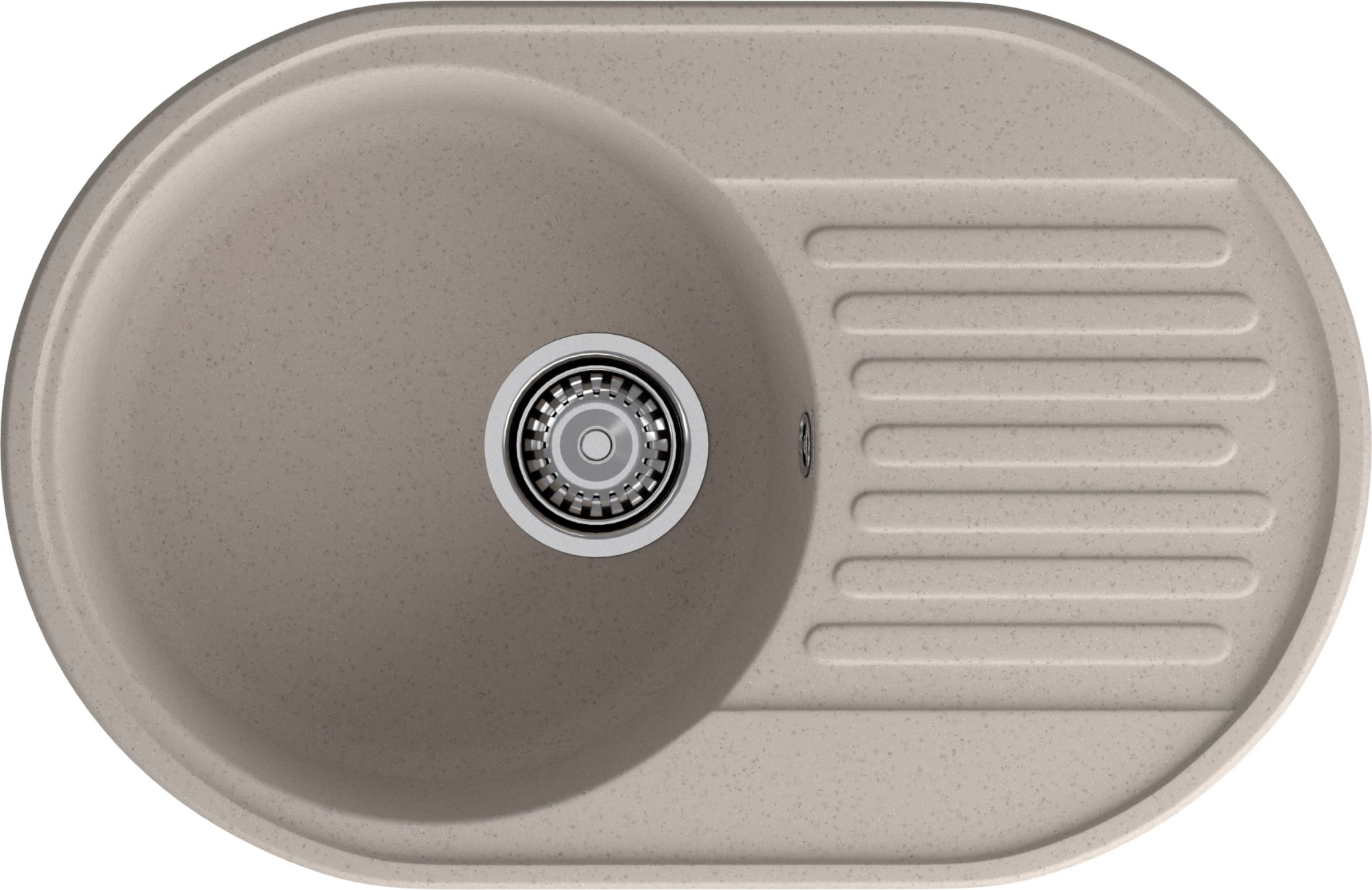 GranFest QUARZ (ECO-18) Мойка чаша+кр 740*480 (песок)