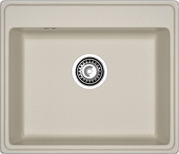 GRANFEST Мойка композит VERTEX, GF-V-580, чаша 580*500, топаз