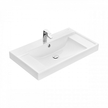 ONA Мебельная раковина 800х460x132 мм из композитного материала, белый, ROCA