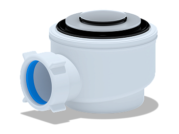 Сифон для душевого поддона 1 1/2*50/60, хром, клик-клак, ANI PLAST