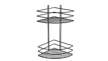 Полка угловая двухэтажная черная Fixsen FX-710B-2