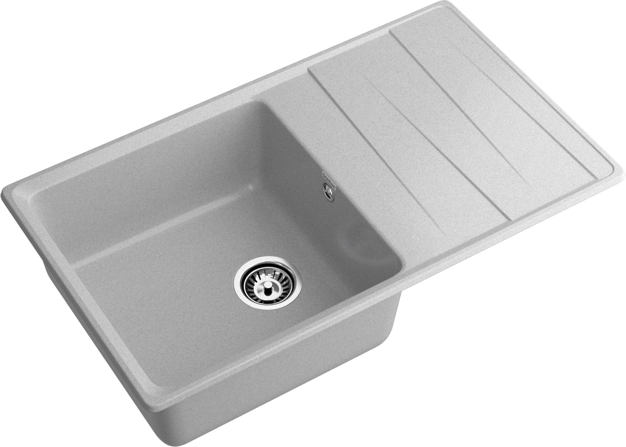 GRANFEST Мойка композит LEVEL, GF-LV-860L, чаш+кр 860*500, серый