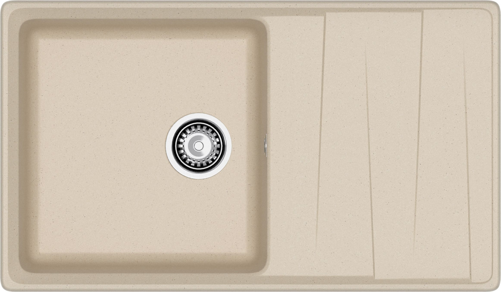 GRANFEST Мойка композит LEVEL , GF-LV-860L, чаша+крыло 860*500, кашемир 