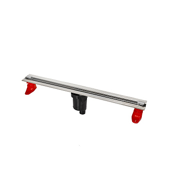 Желоб водосток SUPER Slim 700, матовый хром, S-сифон D50/105 H50 вертикальный, BERGES