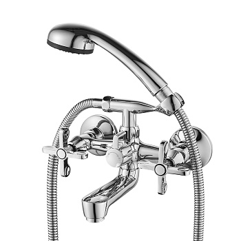 RS42 Смеситель для ванны, монолитный излив 153мм, р/ДВ, хром, ROS, RS42-83