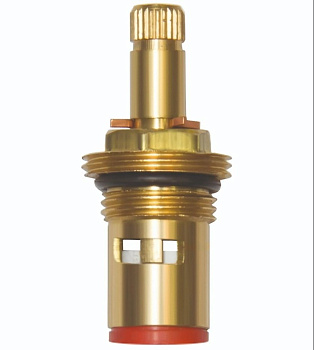 Кран-букса керамическая ПРОФСАН 1/2" 24 шлица удлиненная 2 резьбы PSM-1292-24