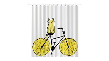 Штора для ванной Fixsen Cat FX-2515