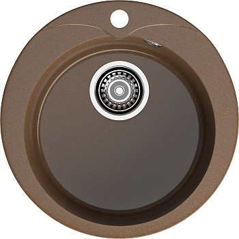 GRANFEST Мойка композит RONDO GF-R--480  D=480 мм  терракот  арт.GF-