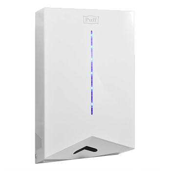 Электросушитель для рук PUFF-8801 высокоскоростной, белый 1,2 кВт (1401.398)