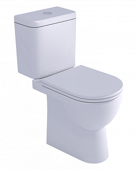 Унитаз-компакт Santek Остин Лайт 2 режима, сиденье дюропласт, микролифт, тонкое (1WH501877)