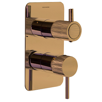 Встраиваемый смеситель для душа ODISEA JOYA 591512SCUC медь на 2 выхода 