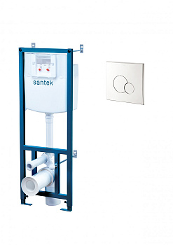 Инсталляция для унитаза Бореаль/Нео с хромированной панелью САНТЕК