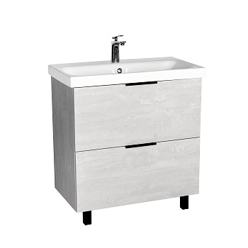 Тумба под раковину VIANT БЕРЛИН 80 напольная цемент (VBER80MDC-T2Y)