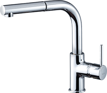 Смеситель для кухни RIVELATO Ledro с выдвижной лейкой хром (9022200 cromo)