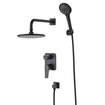 Bronx Смеситель для душа, без излива встраивамемый лейка,р/ОД, черный, LM, LM3729BL