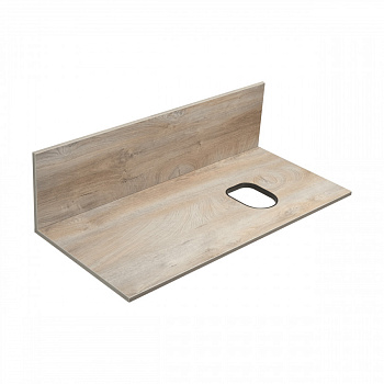 Столешница с панелью МИШЕЛЬ 100, дуб эндгрейн, универсальная