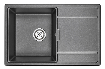 Кухонная мойка GRANULA (7804, ЧЕРНЫЙ)