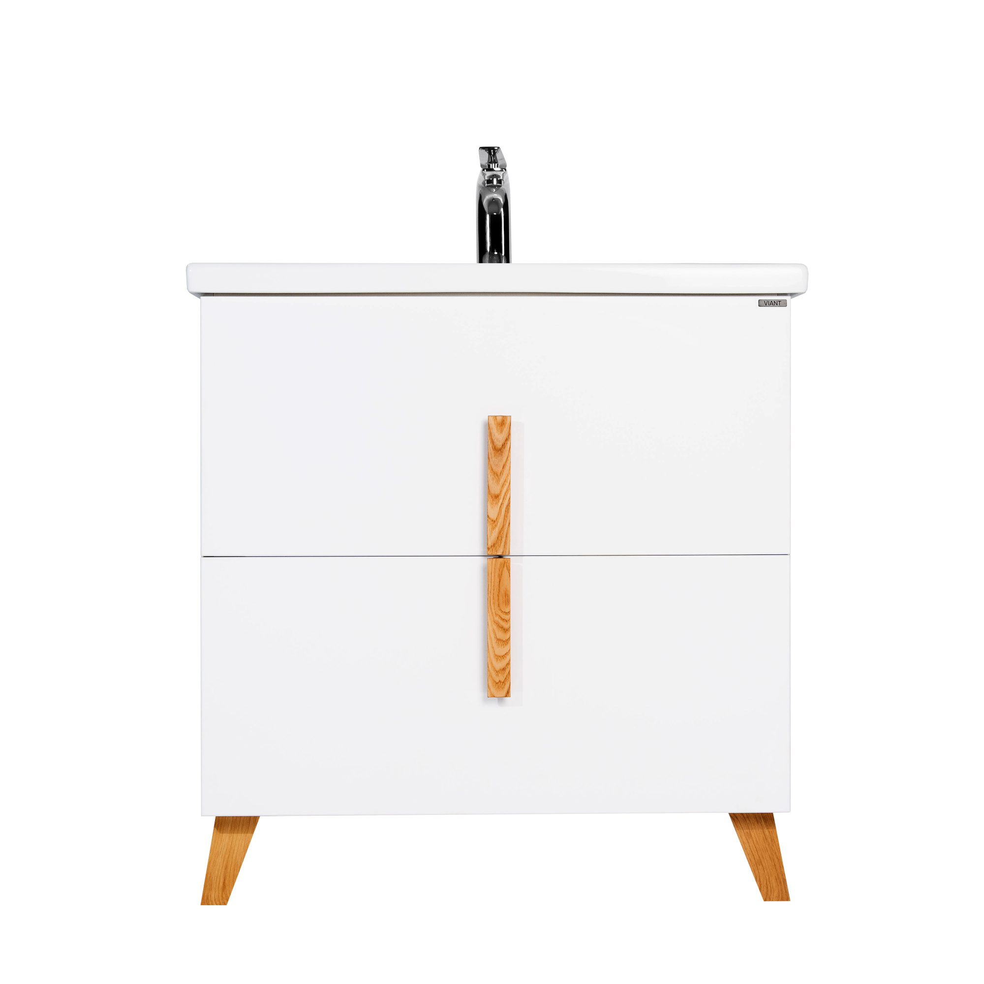 Тумба под раковину VIANT МЮНХЕН 80 напольная белый (VMUN80COBEL-T2Y)