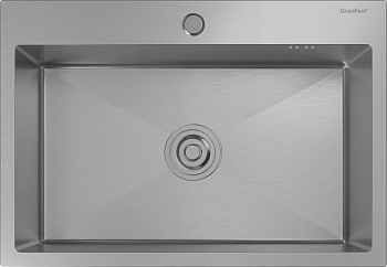 GranFest METAL (6545) Мойка PVD ГРАФИТ.1 чаша 650*450*215 мм 