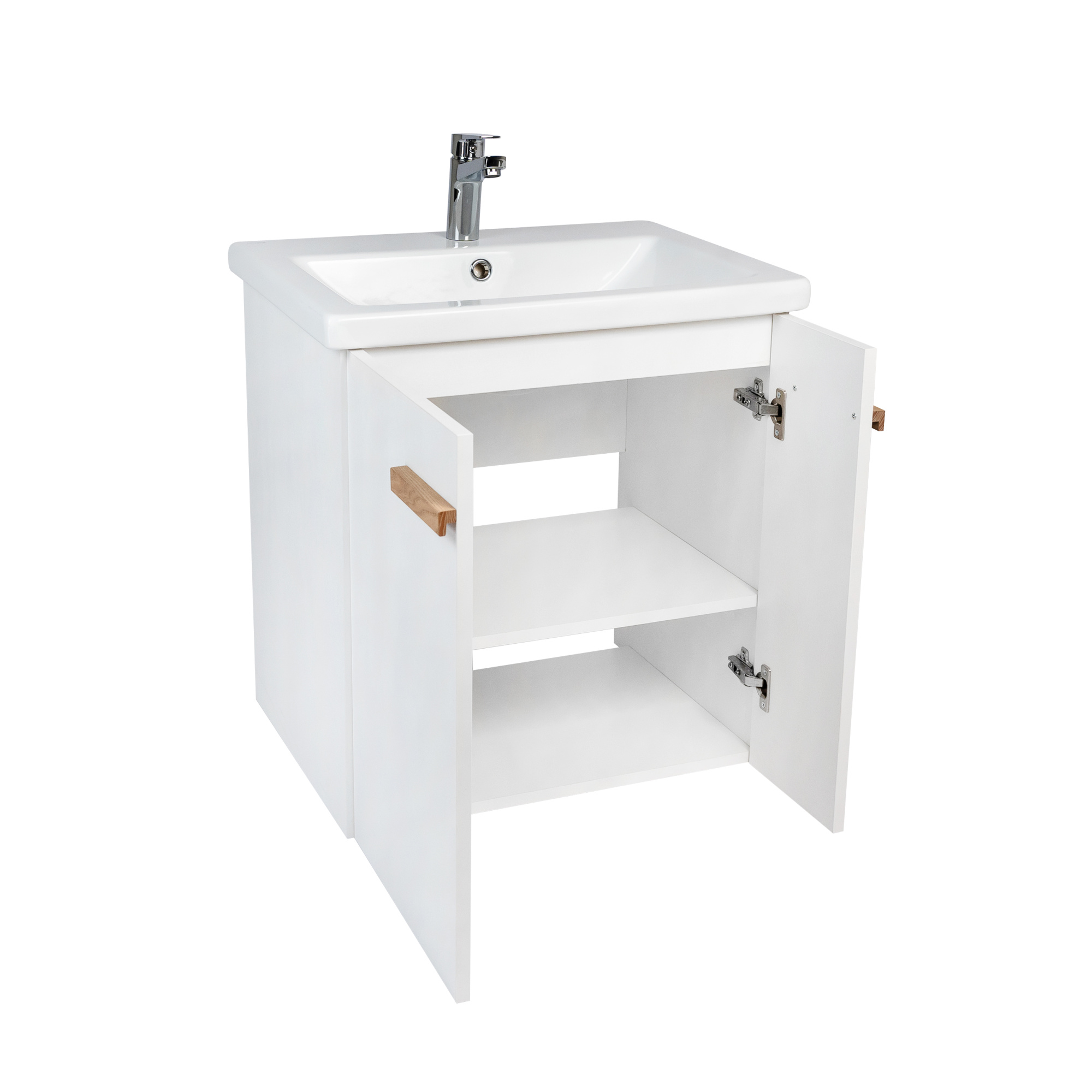 Тумба под раковину VIANT МЮНХЕН 60 подвесная белый (VMUN60COBEL-T2STP)