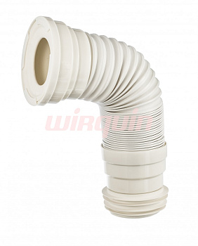 Гофрированная труба D110мм для унитаза max длина 680мм, PUSH-FIT, WIRQUIN