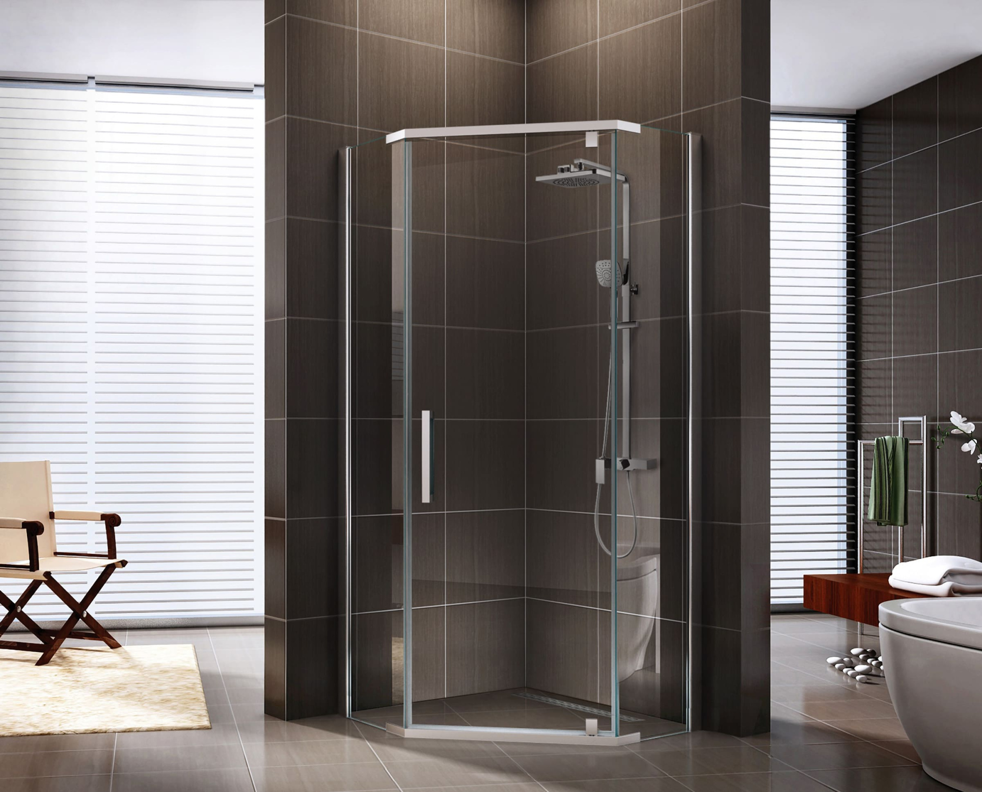 Душевой уголок OXYGEN 900х900, BERGES