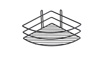Полка угловая одноэтажная черная Fixsen FX-710B-1