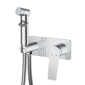 Смеситель ROSSINKA RS20-51 с гигиеническим душем встраиваемый, хром