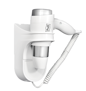 Фен для волос настенный PUFF-1600 белый, 1,6 кВт (1405.003)