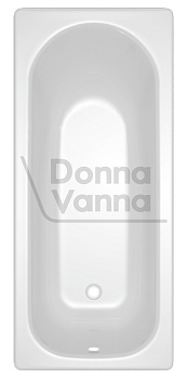DONNA VANNA Ванна стальная 170x75x40 cм. с опорной подставкой,без ранта,белая орхидея, ф.Аула, ВИЗ
