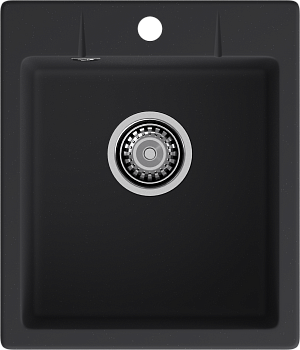 GRANFEST Мойка URBAN 242  1-чаша 420*490мм черный арт.GF-UR-