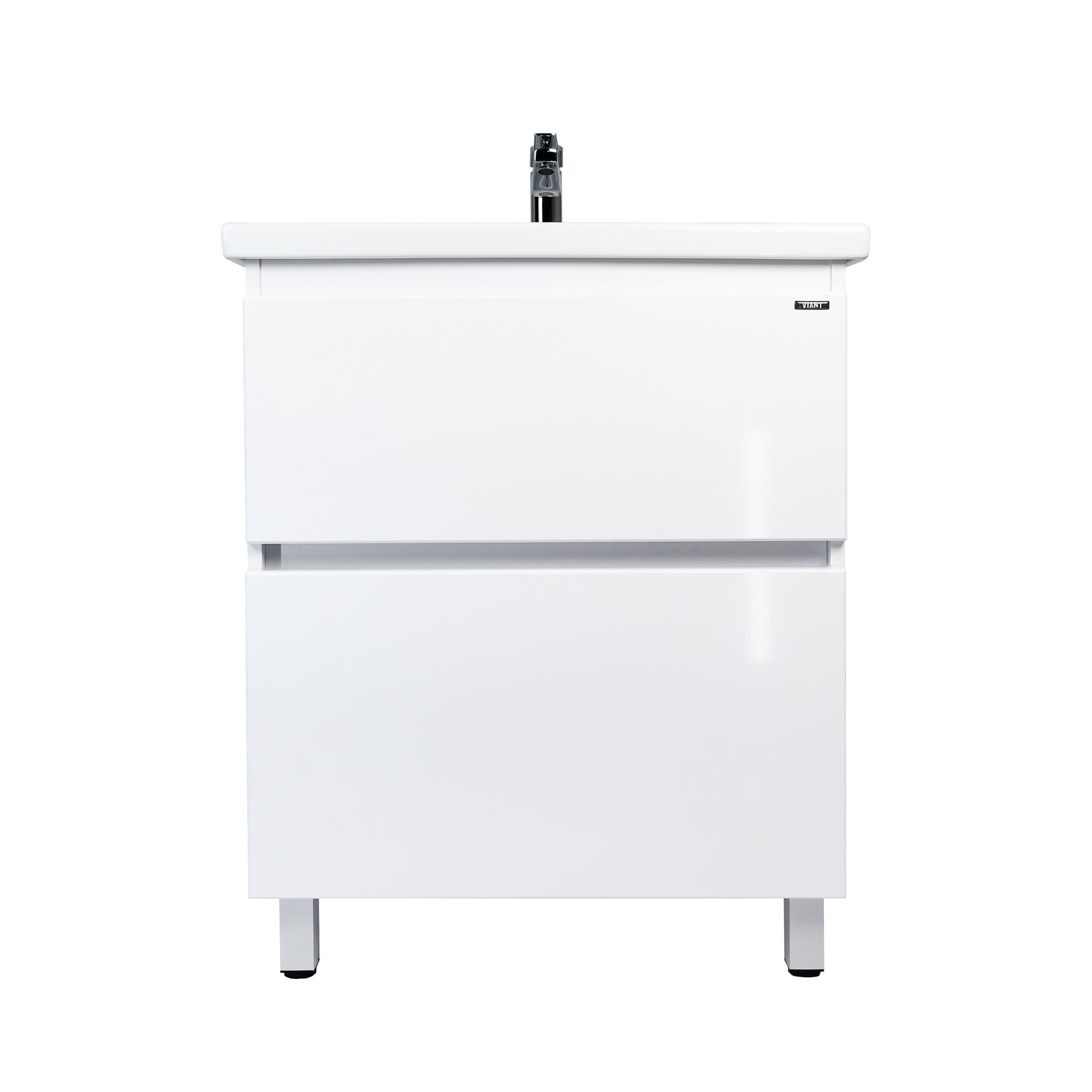 Тумба под раковину VIANT МАЛЬТА 80 напольная белый (VMAL80COBEL-T2Y)