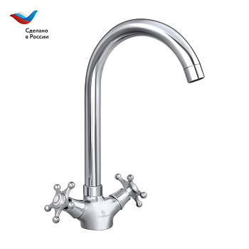 Смеситель для кухни СЛАВЕН Город СЛ-ДВ-И22 хром