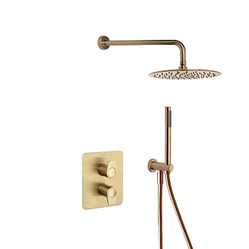 Встраиваемая термостатическая душевая система с тропическим душем и душевым комплектом ALEXIA K36870