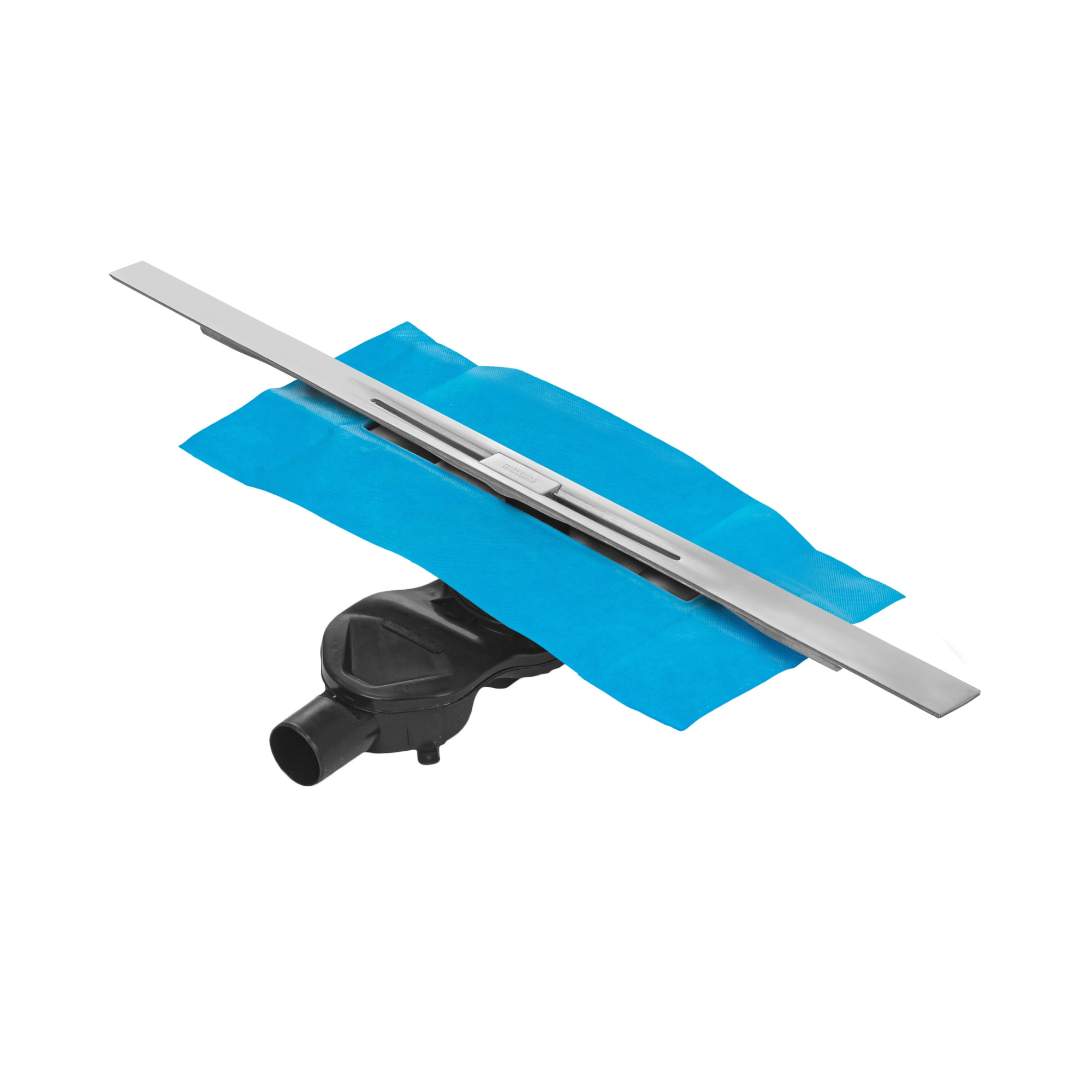 Желоб водосток SIMPEL 800, матовый хром, S-сифон D50 H60 боковой, BERGES