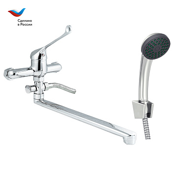 Смеситель для ванны СЛАВЕН Хирург СЛ-ОД-Х31 с локтевым управлением хром
