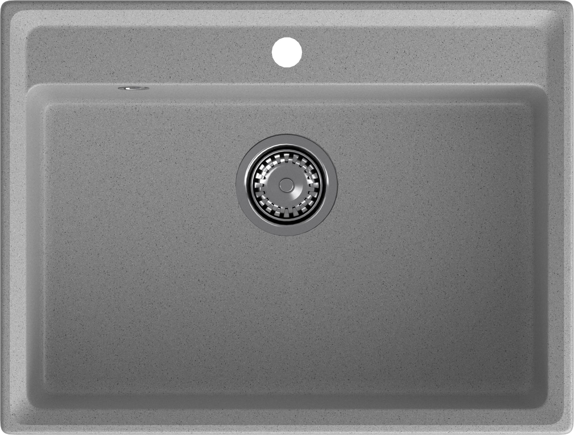 GRANFEST Мойка композит LEVEL, GF-LV-660, чаша 660*500, серый 