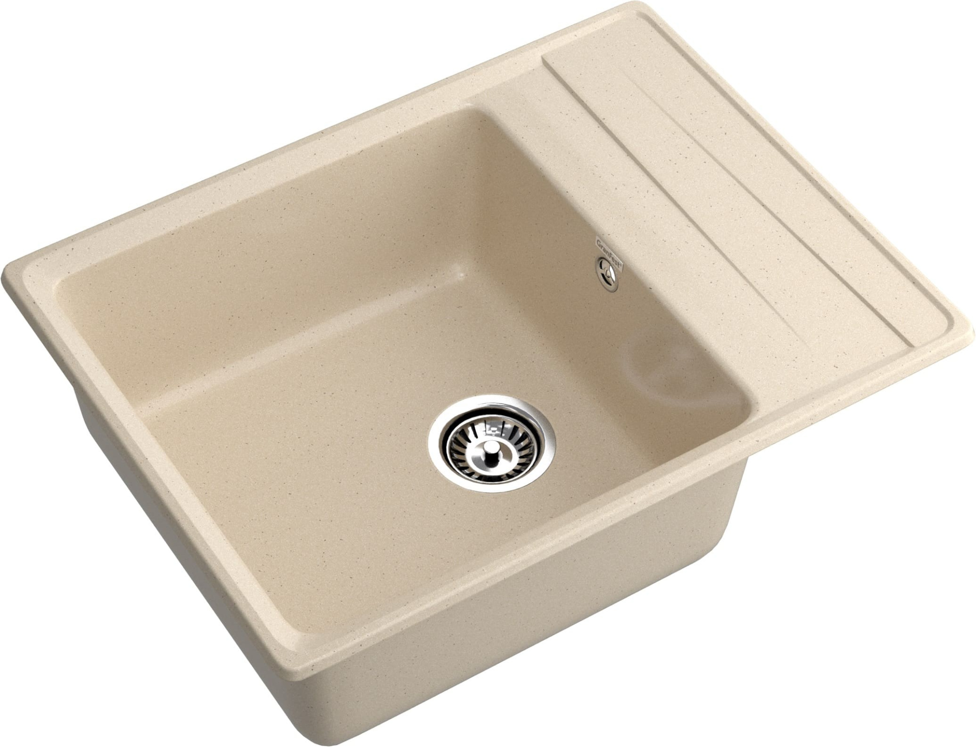 GRANFEST Мойка композит LEVEL, GF-LV-660L, чаша+крыло 660*500, кашемир