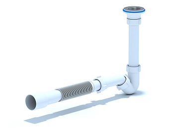 Сифон для биде 1 1/4 х 32 с трубой 32х40/50, ANI PLAST