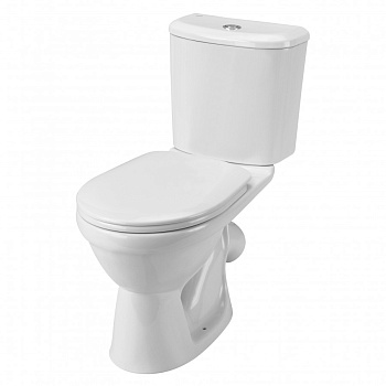 БОРЕАЛЬ Унитаз-компакт, антивсплеск, накл. вып., ниж. подв., (эконом) 1-а режимная арматура, сиденье