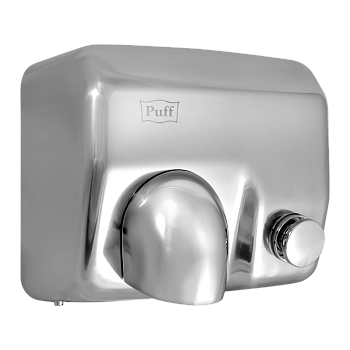 Электросушитель для рук PUFF-8844 высокоскоростной, антивандальный, хром 2,3 кВт (1401.302)