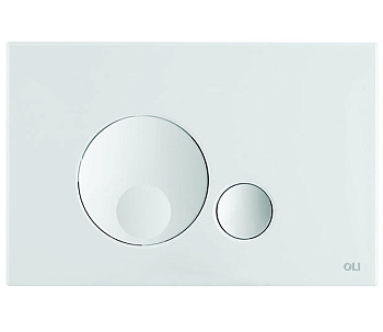 152949 Панель механ. двойная Globe, пластик, белый, OLI