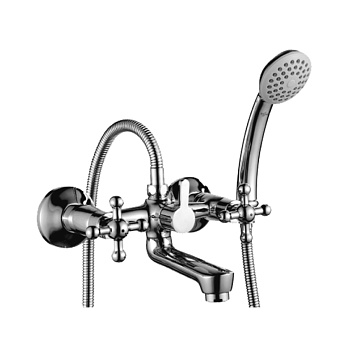 G02 Смеситель для ванны, монолитный излив 164мм, р/ДВ, хром, ROS, G02-83