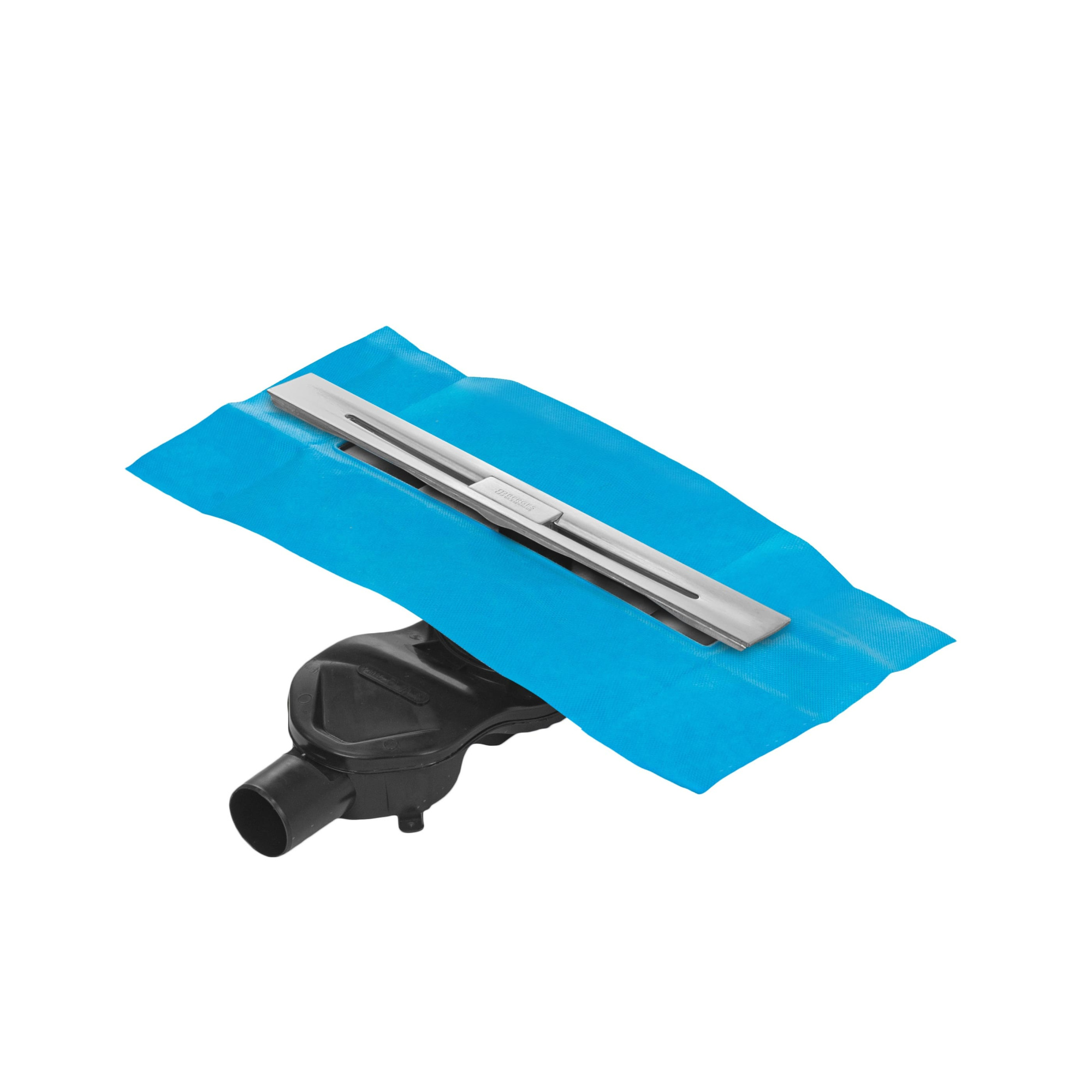 Желоб водосток SIMPEL 600, матовый хром, S-сифон D50 H60 боковой, BERGES