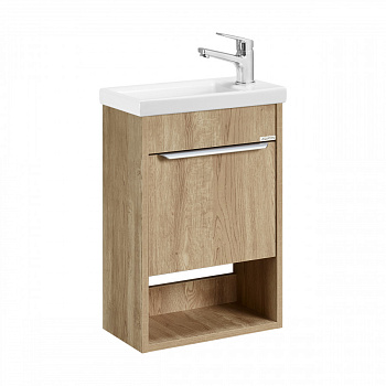 Тумба-умывальник ХОУП 40, 1 дв., подвесная, орех (под раковину МИРАНДА 40)
