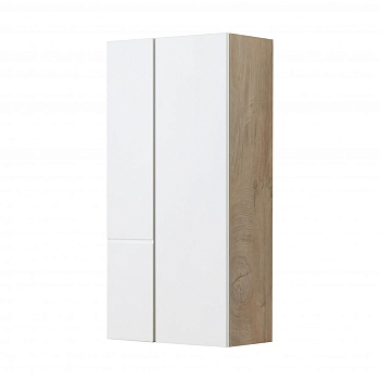 Шкаф МИШЕЛЬ 43, подвесной, дуб эндгрейн, белый