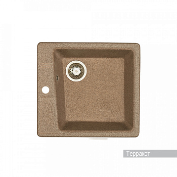 Мойка для кухни  Парма  510x470x175 мм, квадратная, терракот