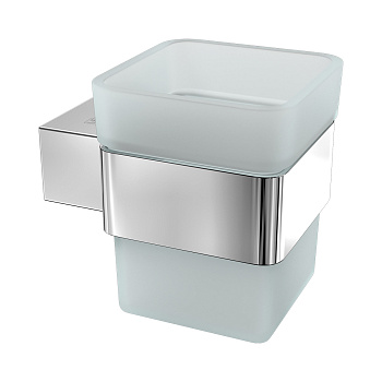 Стакан для зубных щеток SMOOTH LINE с держателем, хром